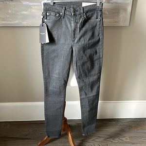 NWT rag & bone Nina gray high rise skinny jeans